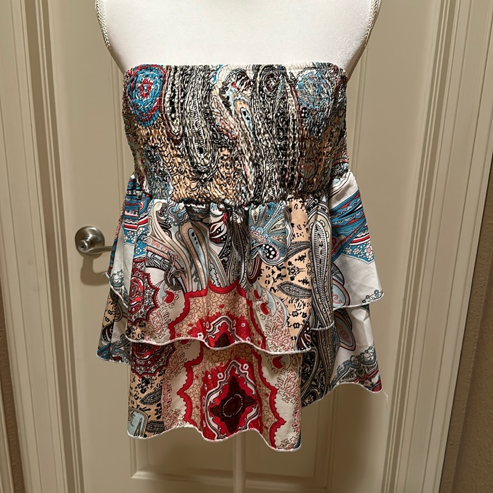 Ruffle, tiered, tube shirt